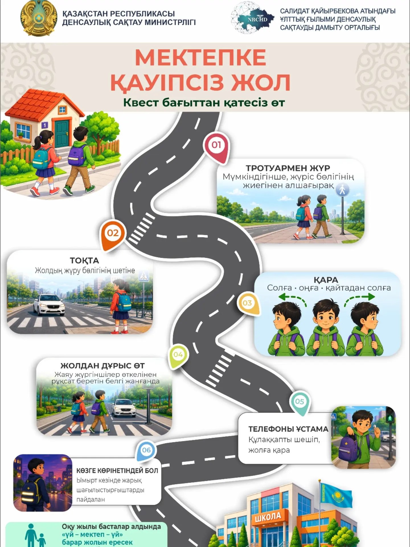 Жол қауіпсіздігін сақтау - өмір қауіпсіздігін сақтау.